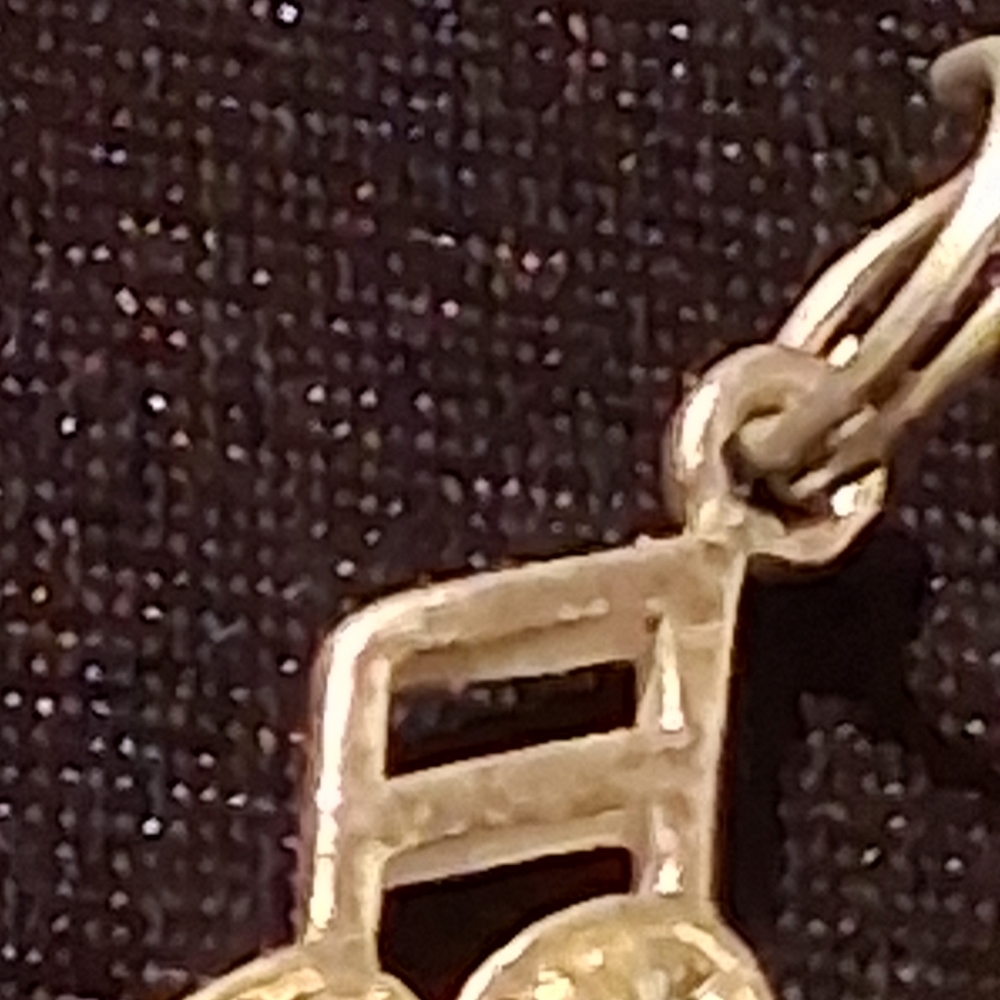 Silver Music Note Pendant 925. - Picture 6 of 8